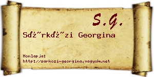 Sárközi Georgina névjegykártya