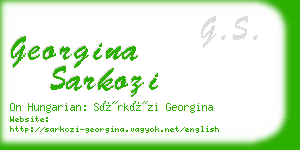 georgina sarkozi business card